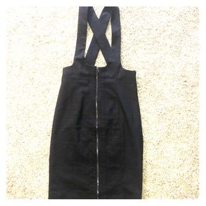 Black body con overall dress